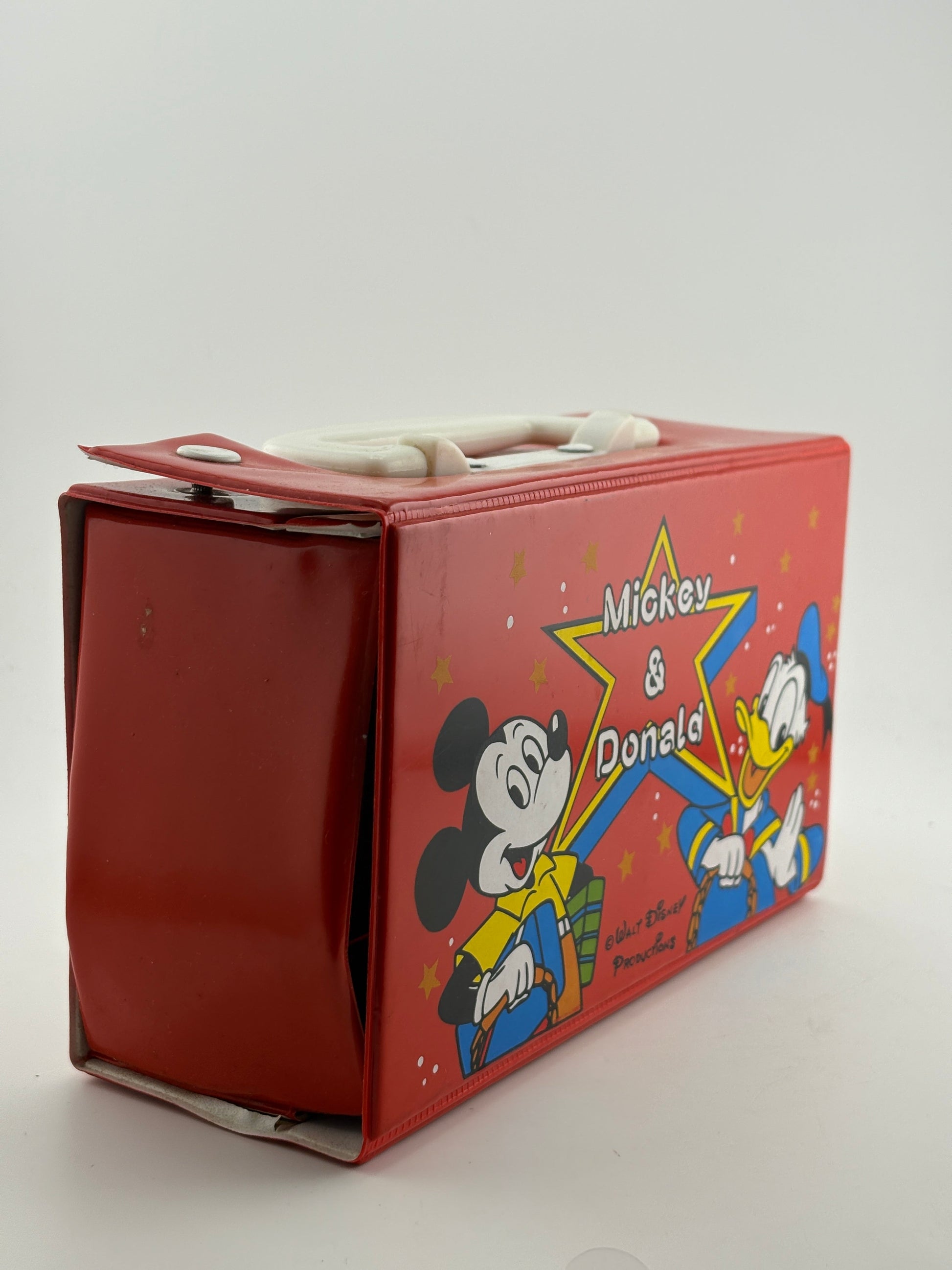 Vintage Disney “Mickey & Donald” Lunch / Carry Box RARE FRENLY BRICKS - Open 7 Days