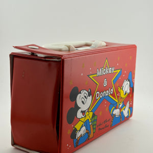 Vintage Disney “Mickey & Donald” Lunch / Carry Box RARE FRENLY BRICKS - Open 7 Days