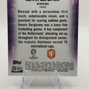 2023-24 Topps Chrome UEFA Euro Dennis Bergkamp Cheat Code Gold Refractor #/50 FRENLY BRICKS - Open 7 Days