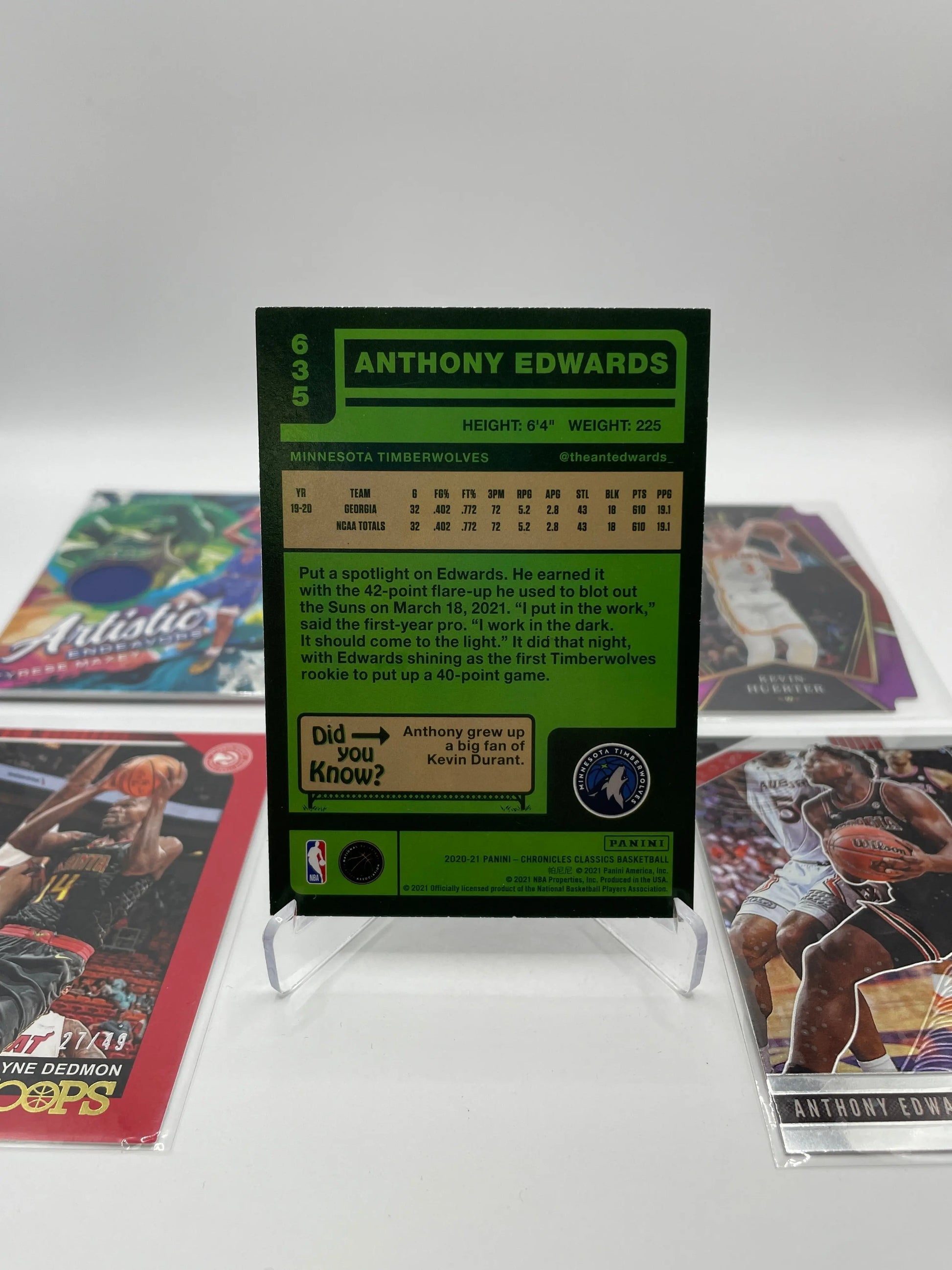 NBA Patch & Numbered card lot 6  players (lot#19) FRENLY BRICKS - Open 7 Days