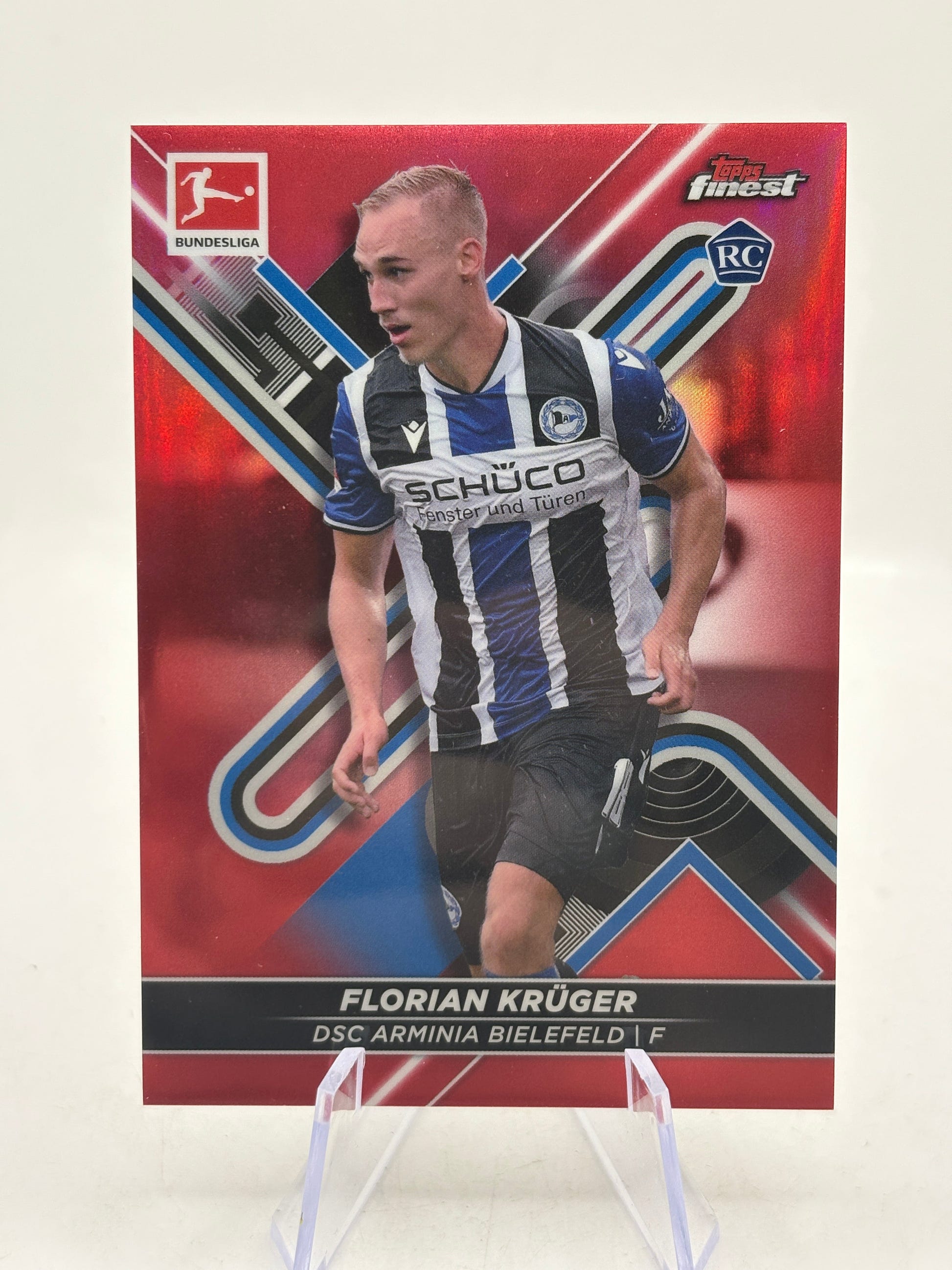 2022-23 Topps Bundesliga #29 Florian Kruger 2/5 Red Rookie FRENLY BRICKS - Open 7 Days image 5