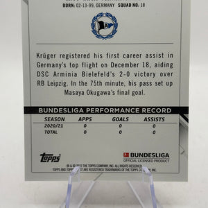 2022-23 Topps Bundesliga #29 Florian Kruger 2/5 Red Rookie FRENLY BRICKS - Open 7 Days
