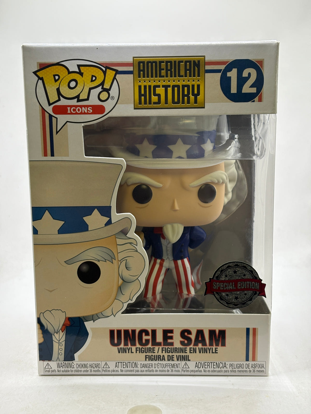 Funko POP! Icons American History #12 Uncle Sam Special Edition Vinyl Figure image 1