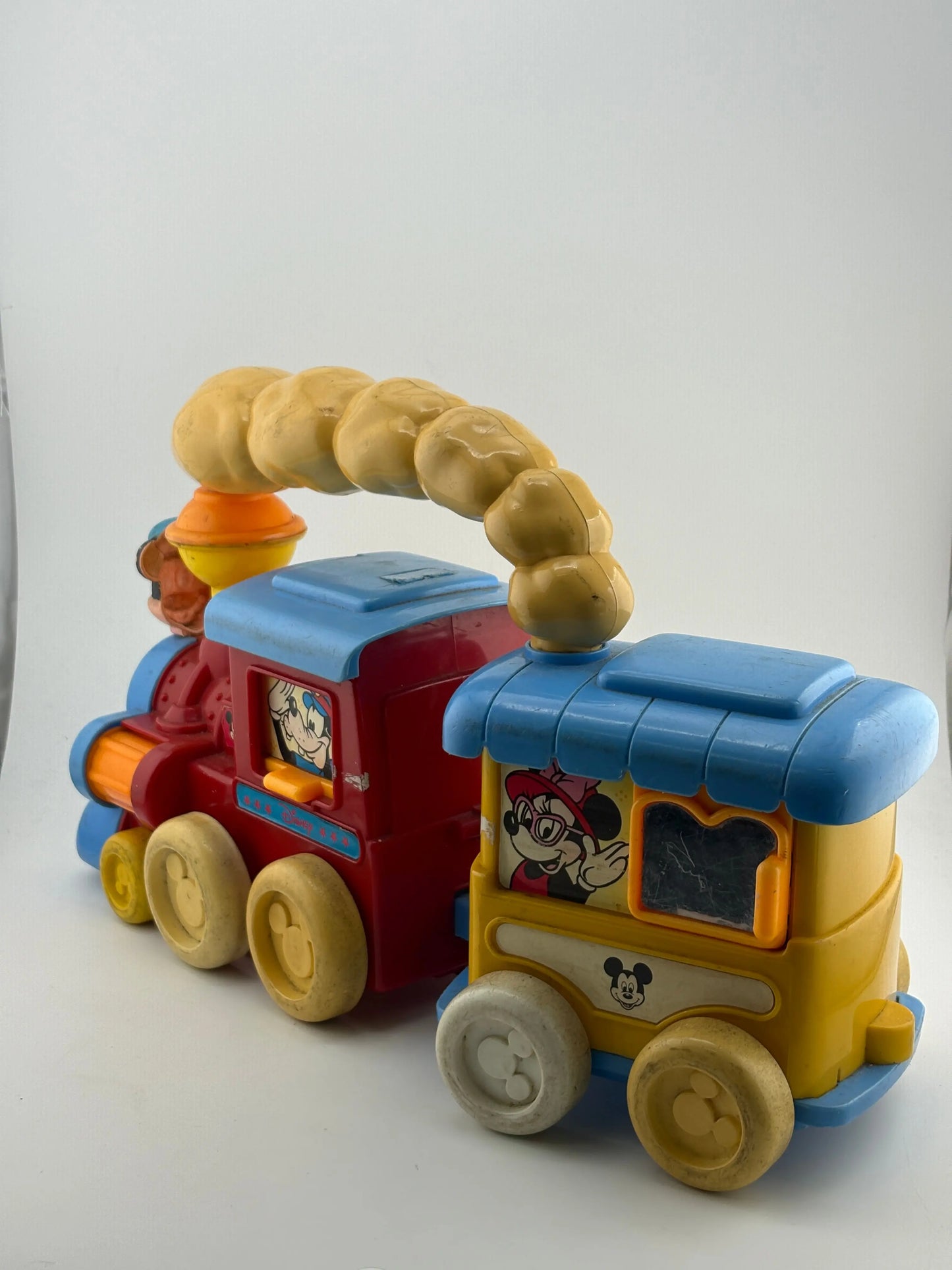 Vintage Walt Disney Plastic Baby Toddler Train Mickey Mouse RARE Learning Toy FRENLY BRICKS - Open 7 Days