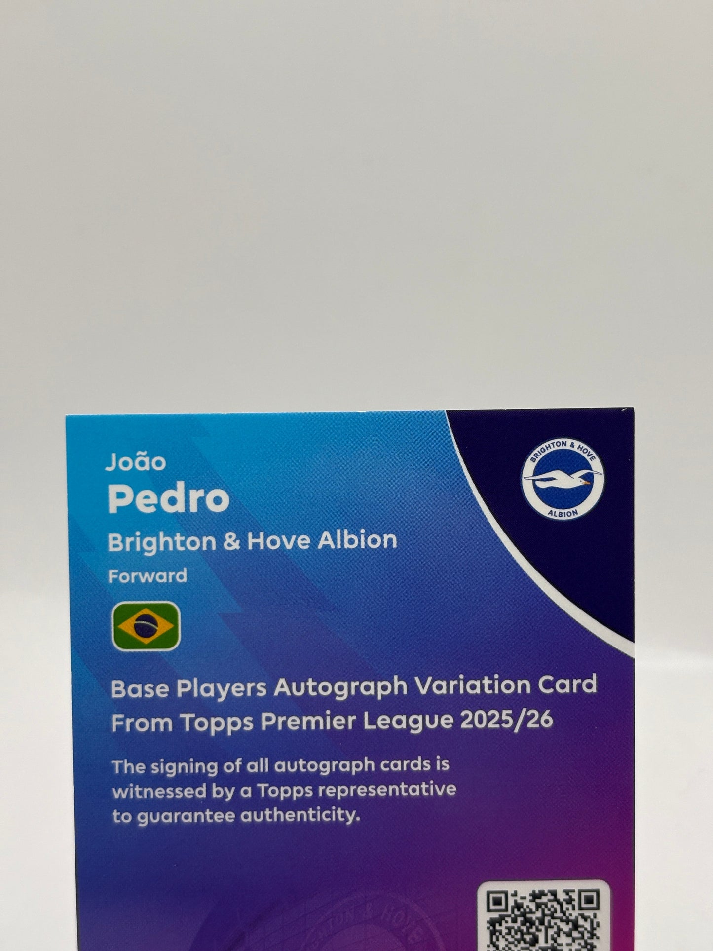 2025-26 Topps Premier League Joao Pedro Auto Blue /150 FRENLY BRICKS - Open 7 Days