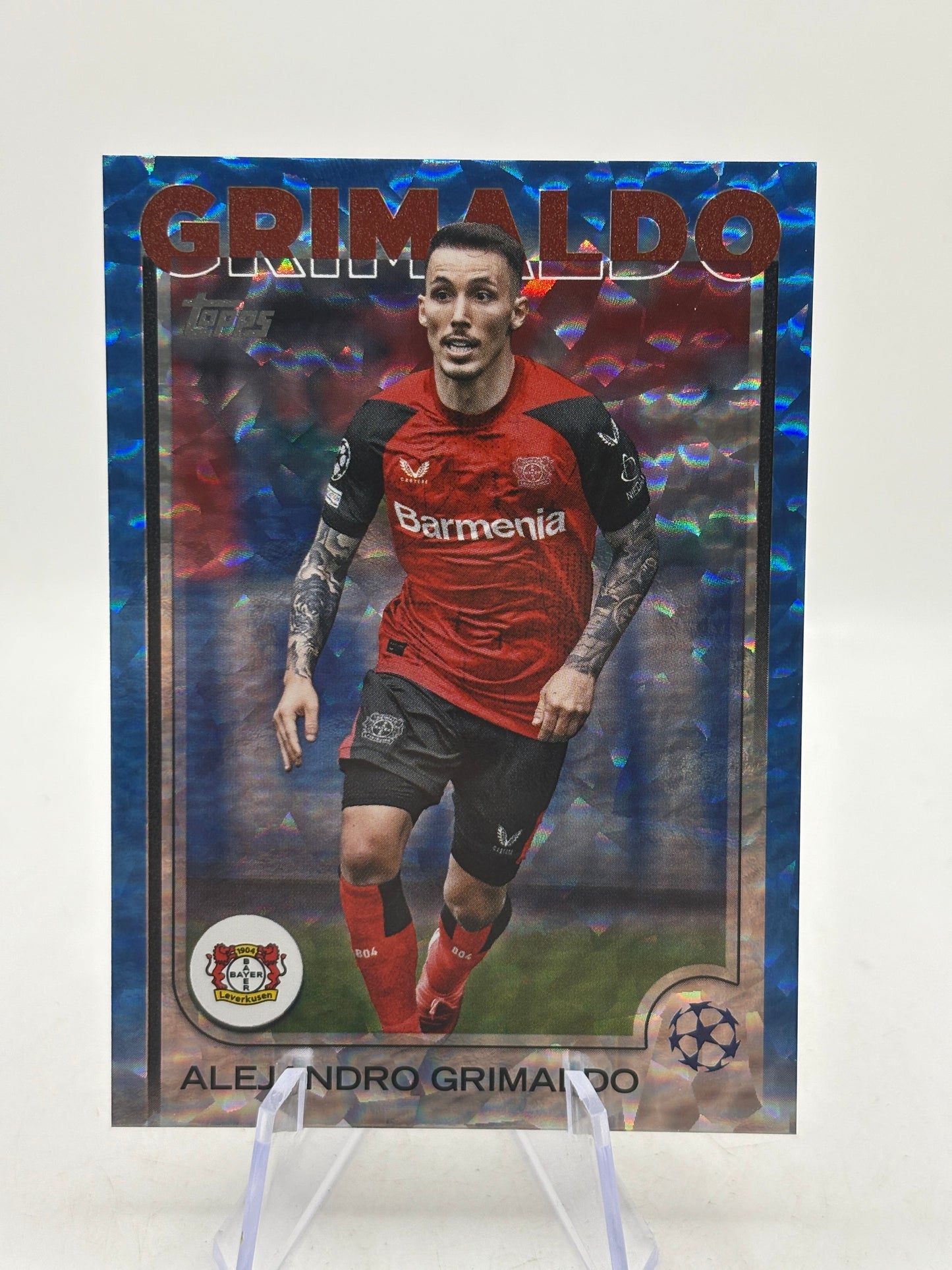 2024-25 Topps UEFA Club Competitions #3 Alejandro Grimaldo Icy Blue Foil #/75 FRENLY BRICKS - Open 7 Days