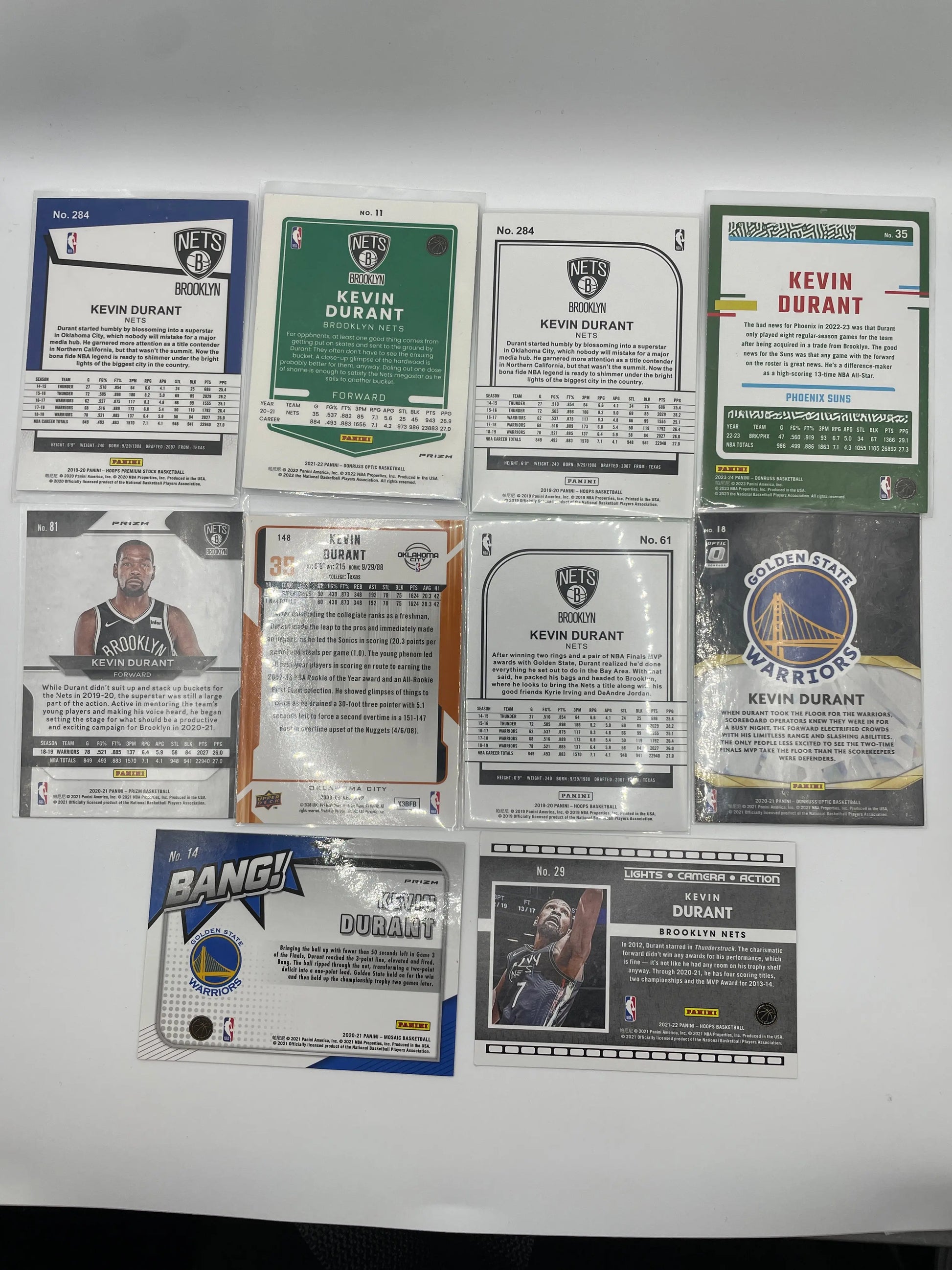 NBA Numbered, Inserts card lot player Kevin Durant (31cards) FRENLY BRICKS - Open 7 Days