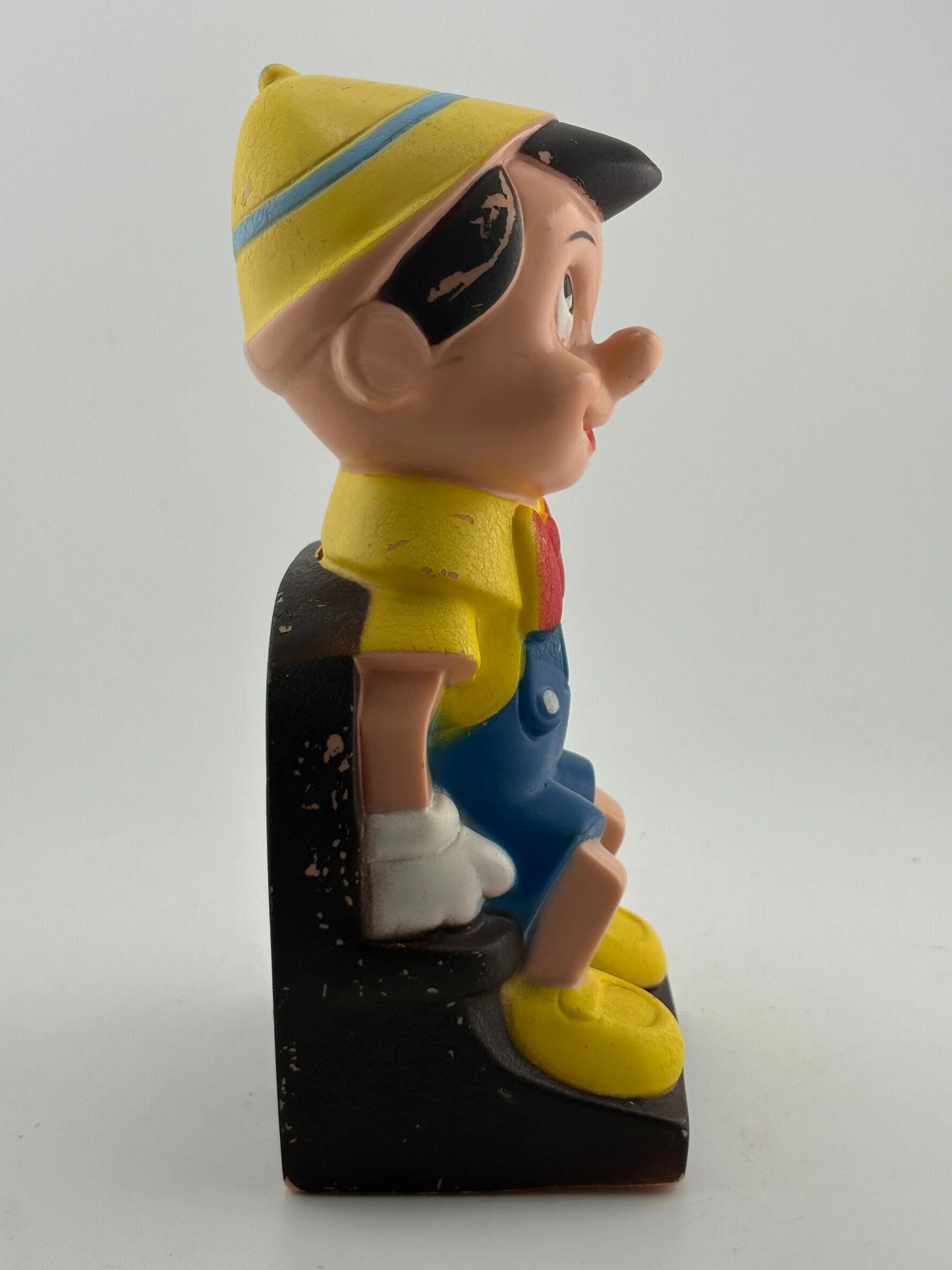Vintage Walt Disney Pinocchio  Money Box #4 Play Pal Plastics *Missing Bottom Plug* Rare FRENLY BRICKS - Open 7 Days