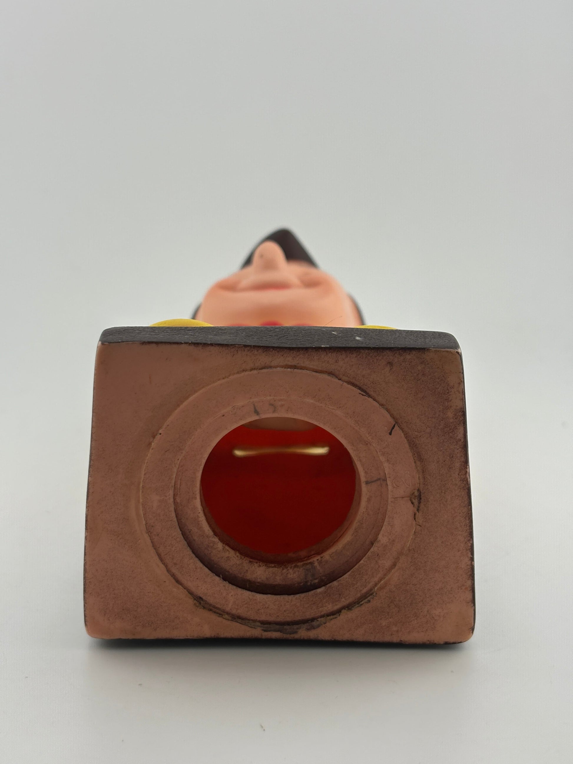 Vintage Walt Disney Pinocchio  Money Box #4 Play Pal Plastics *Missing Bottom Plug* Rare FRENLY BRICKS - Open 7 Days