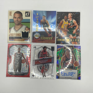NBA Patch & Numbered card lot 6 players (lot#21) FRENLY BRICKS - Open 7 Days