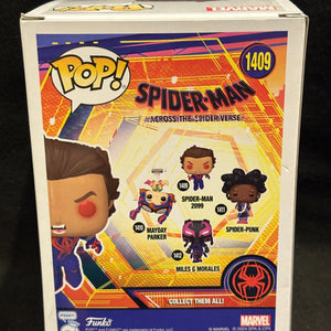 SPIDER-MAN 2099 - Across The Spider Verse, #1409 Funko POP! FRENLY BRICKS - Open 7 Days