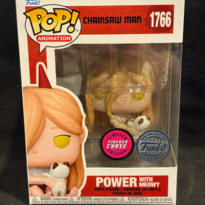 Funko Pop! 1766 Power With Meowy FLOCKED CHASE FRENLY BRICKS - Open 7 Days