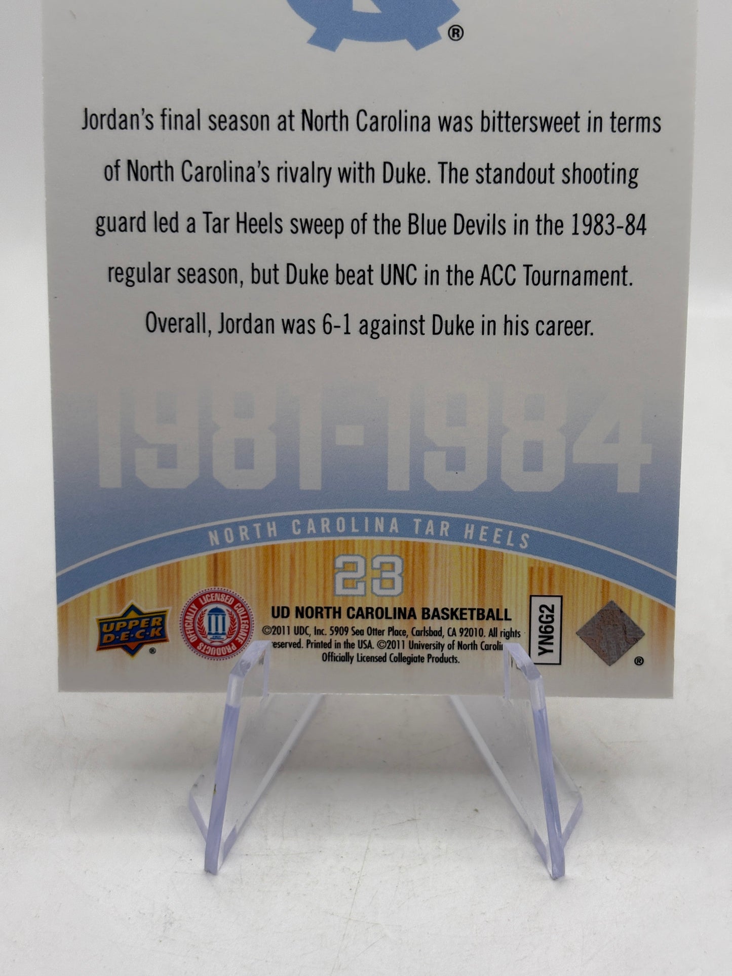 2011 Upper Deck North Carolina - Michael Jordan #175 38/50 FRENLY BRICKS - Open 7 Days
