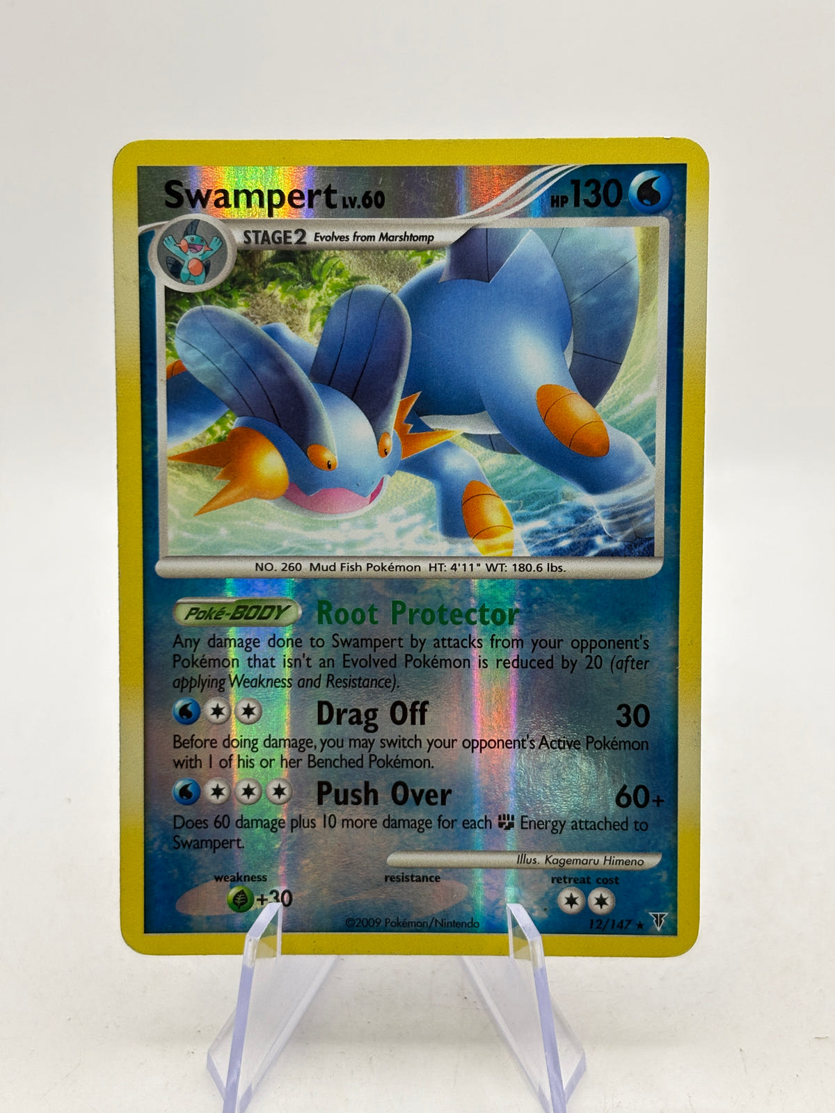Pokemon TCG Swampert 12/147 Rare Supreme Victors Pokemon Reverse Holo MP image 1