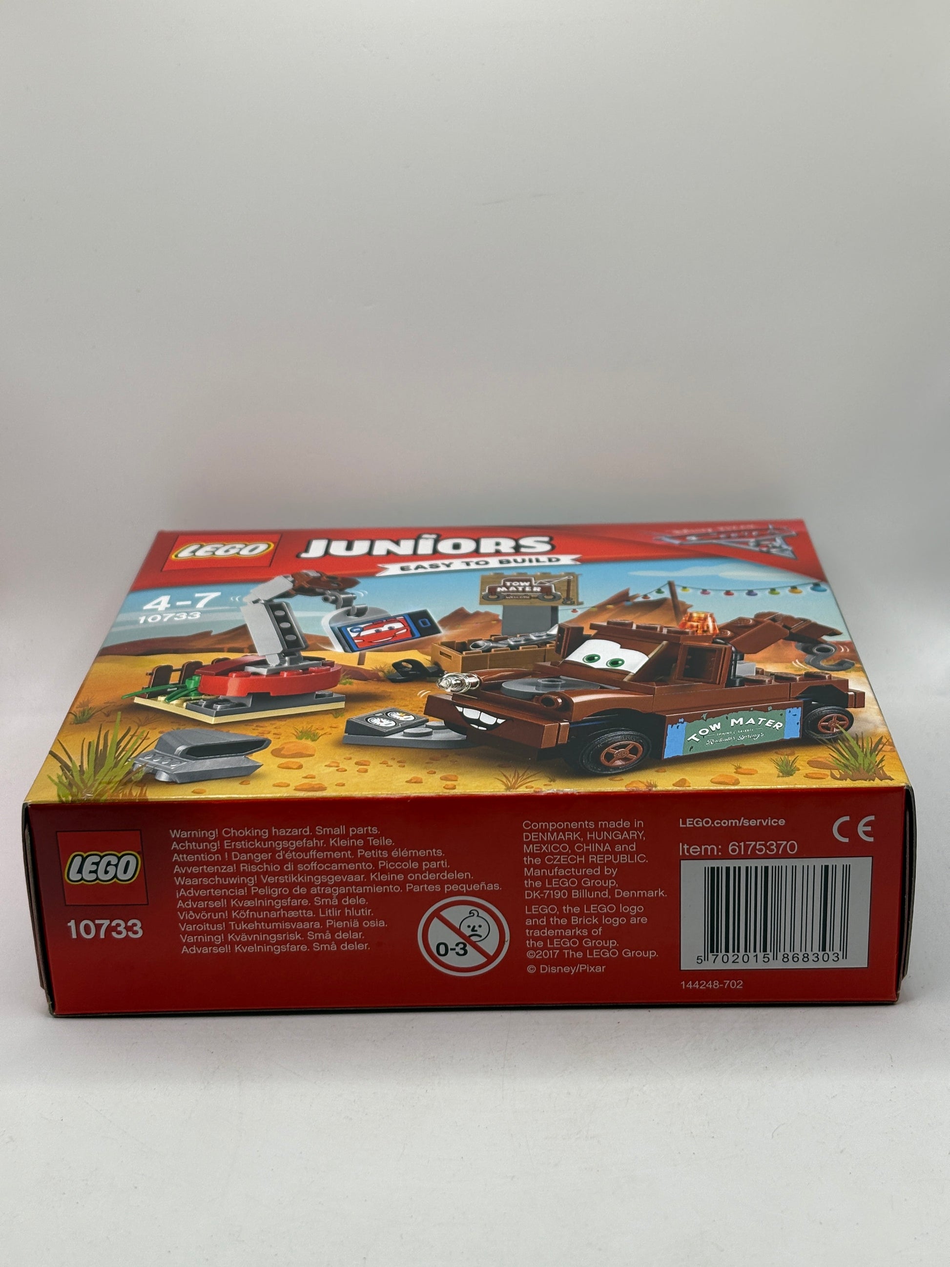 Lego Juniors Easy to Build Cars 3 10733 Tow Mater New and Sealed FRENLY BRICKS - Open 7 Days