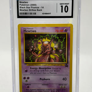 Pokemon TCG Black Star Promo Mewtwo #14 Mewtwo Strikes Back Promo CGC 10 FRENLY BRICKS - Open 7 Days