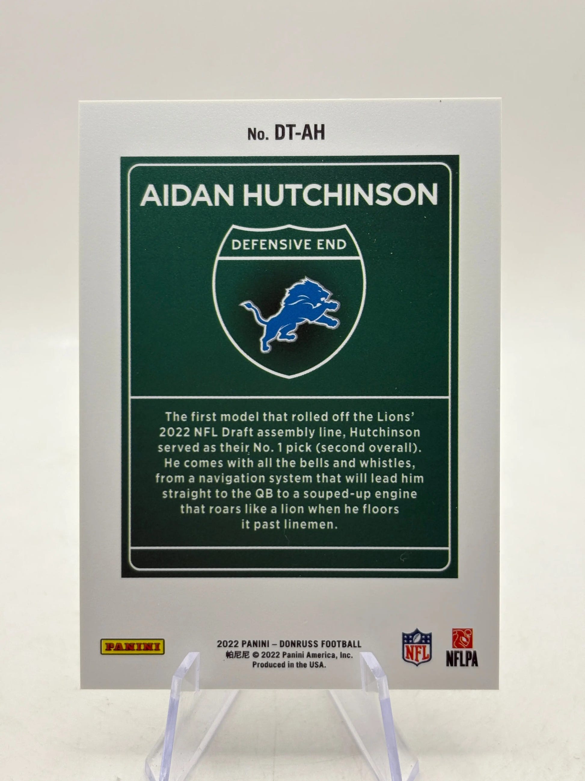 Aidan Hutchinson 2022 Panini Optic Downtown RC SSP Case Hit Detroit Lions FRENLY BRICKS - Open 7 Days image 2