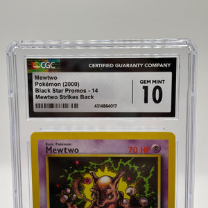 Pokemon TCG Black Star Promo Mewtwo #14 Mewtwo Strikes Back Promo CGC 10 FRENLY BRICKS - Open 7 Days