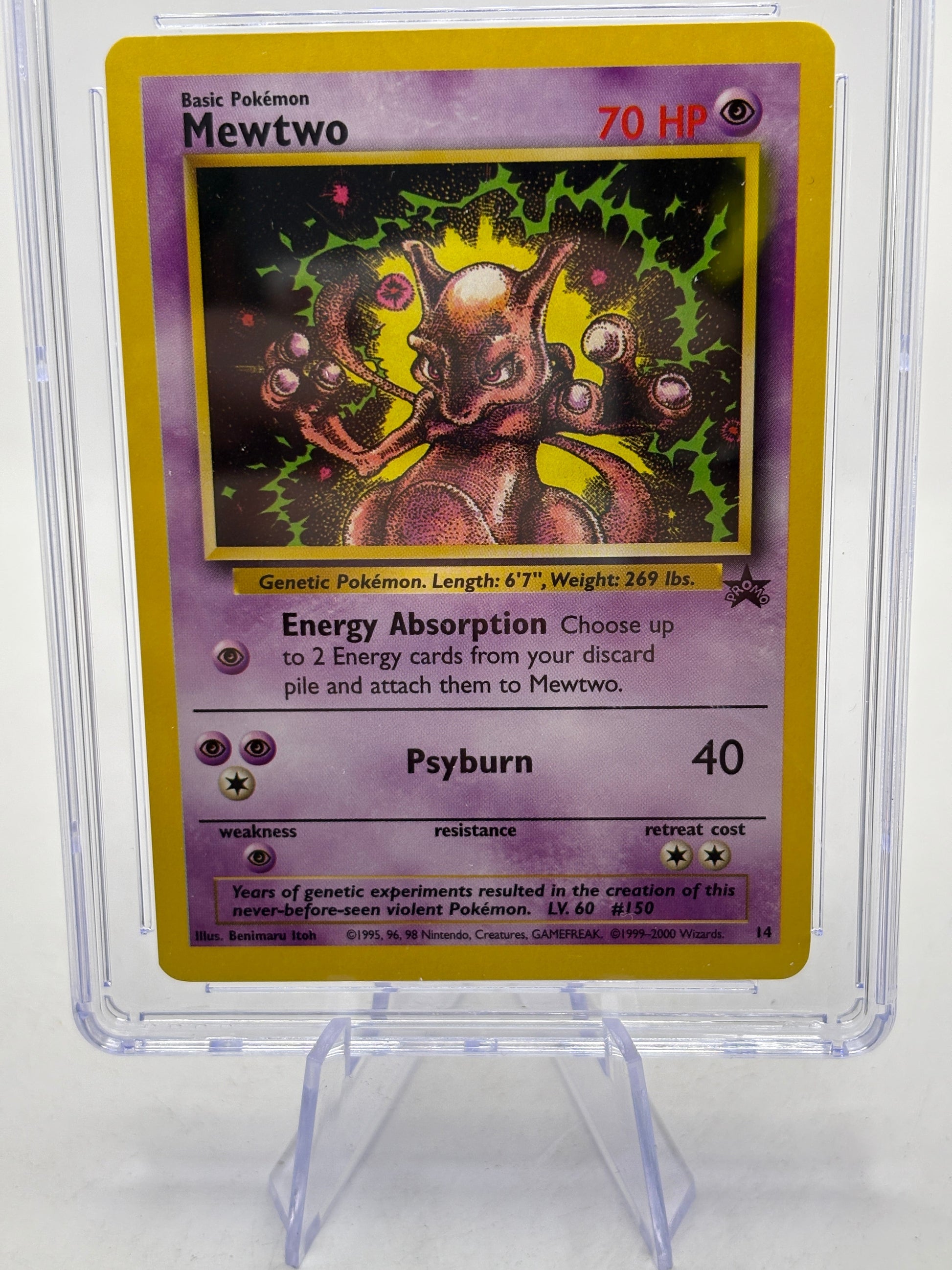 Pokemon TCG Black Star Promo Mewtwo #14 Mewtwo Strikes Back Promo CGC 10 FRENLY BRICKS - Open 7 Days