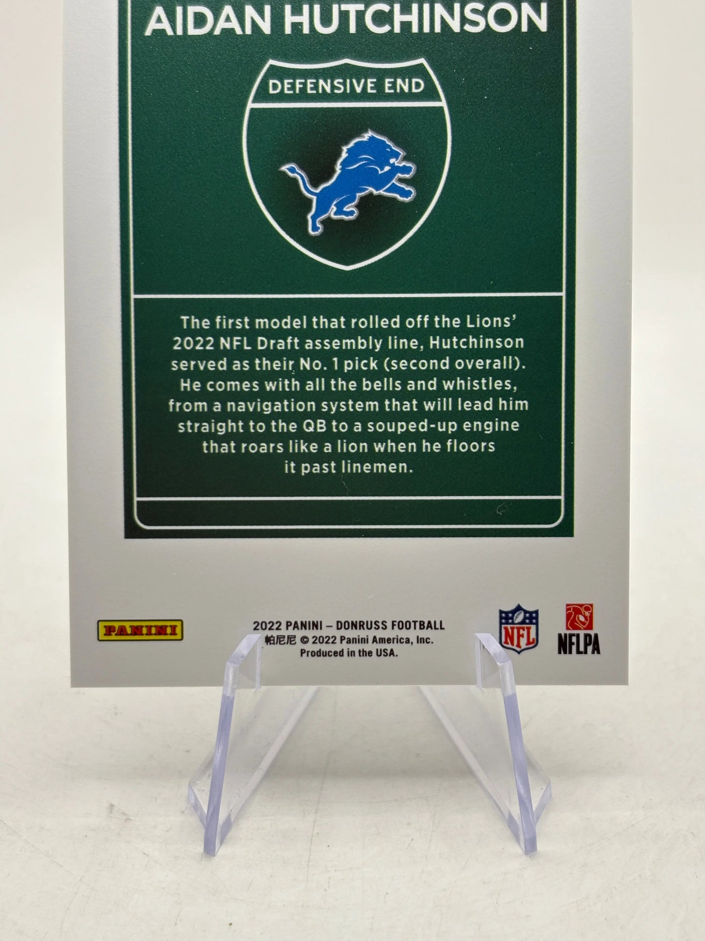 Aidan Hutchinson 2022 Panini Optic Downtown RC SSP Case Hit Detroit Lions FRENLY BRICKS - Open 7 Days