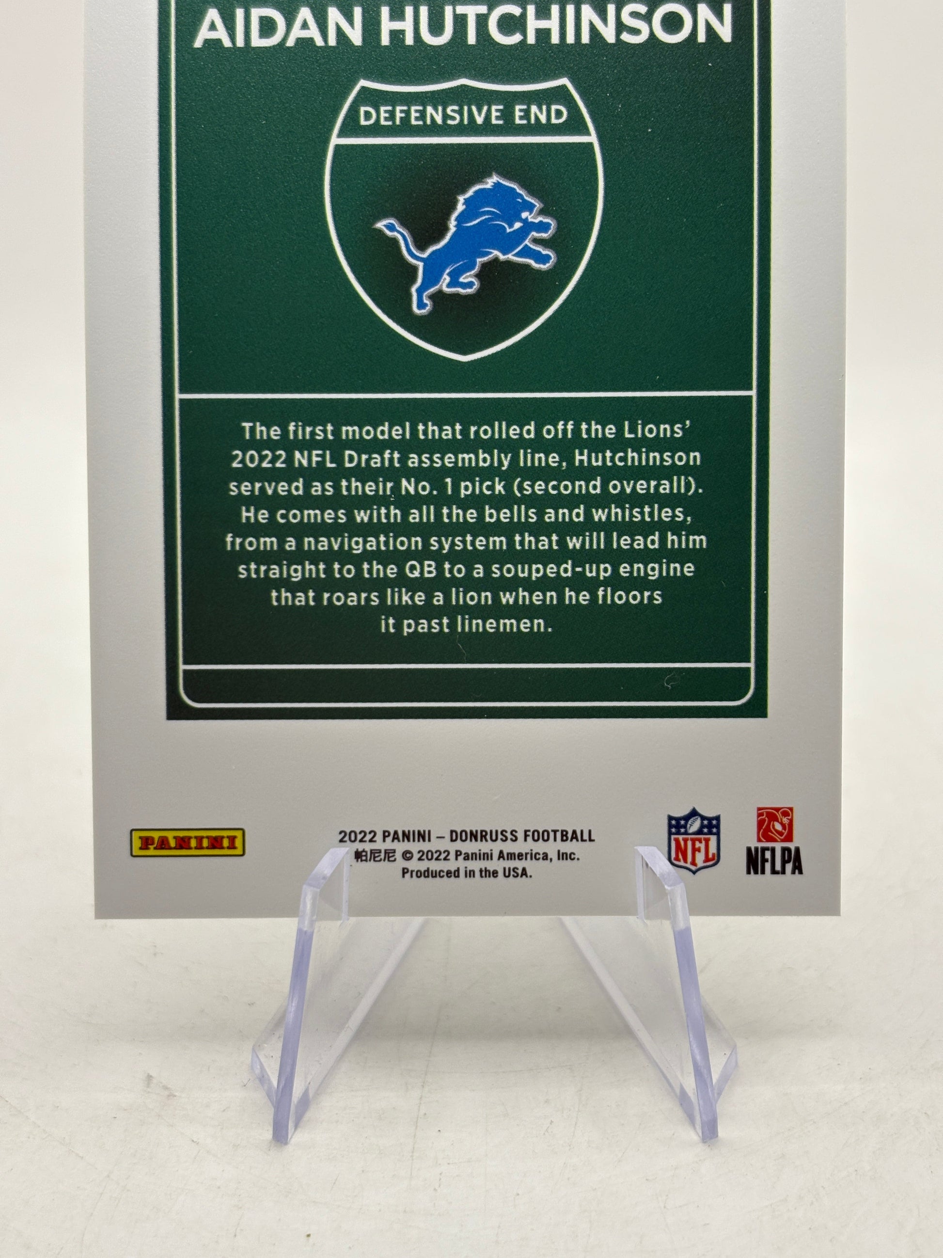 Aidan Hutchinson 2022 Panini Optic Downtown RC SSP Case Hit Detroit Lions FRENLY BRICKS - Open 7 Days