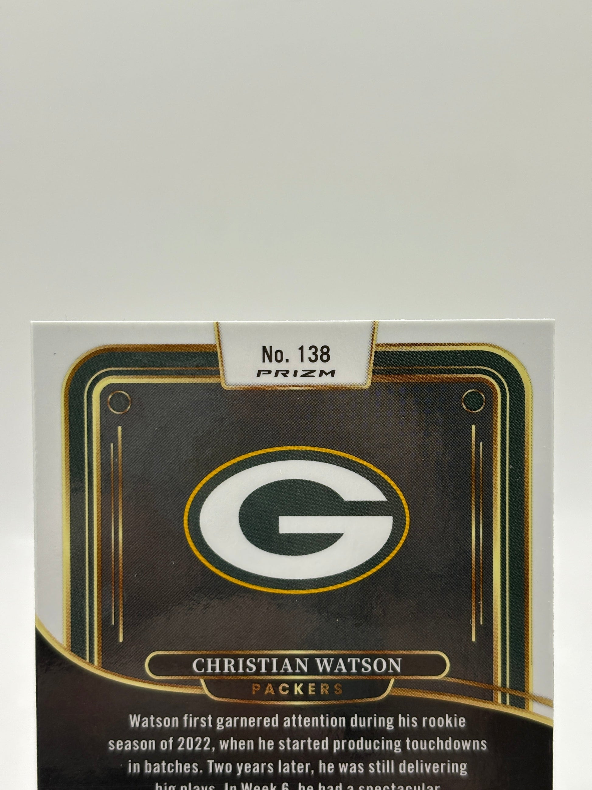 2024 Panini Select - Premier Level Christian Watson #138 Zebra Prizm Case Hit FRENLY BRICKS - Open 7 Days