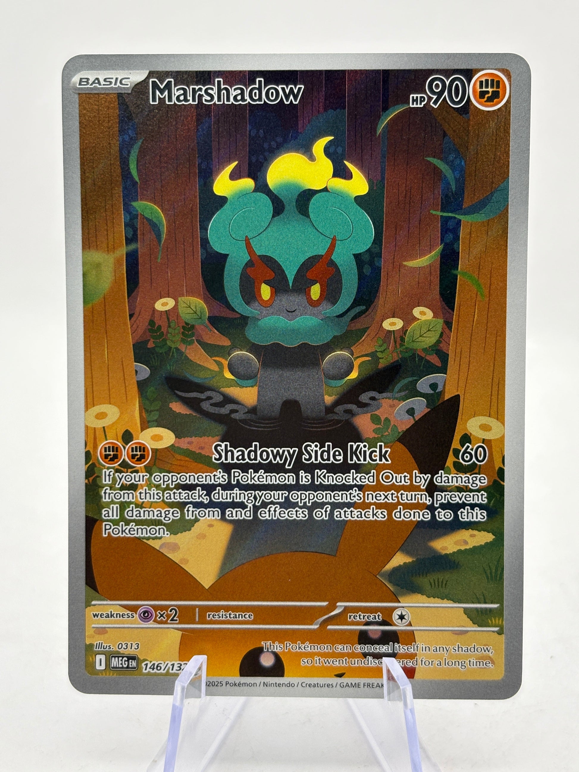 Pokemon TCG Mega Evolution- Marshadow 146/132 Illustration Rare NM FRENLY BRICKS - Open 7 Days