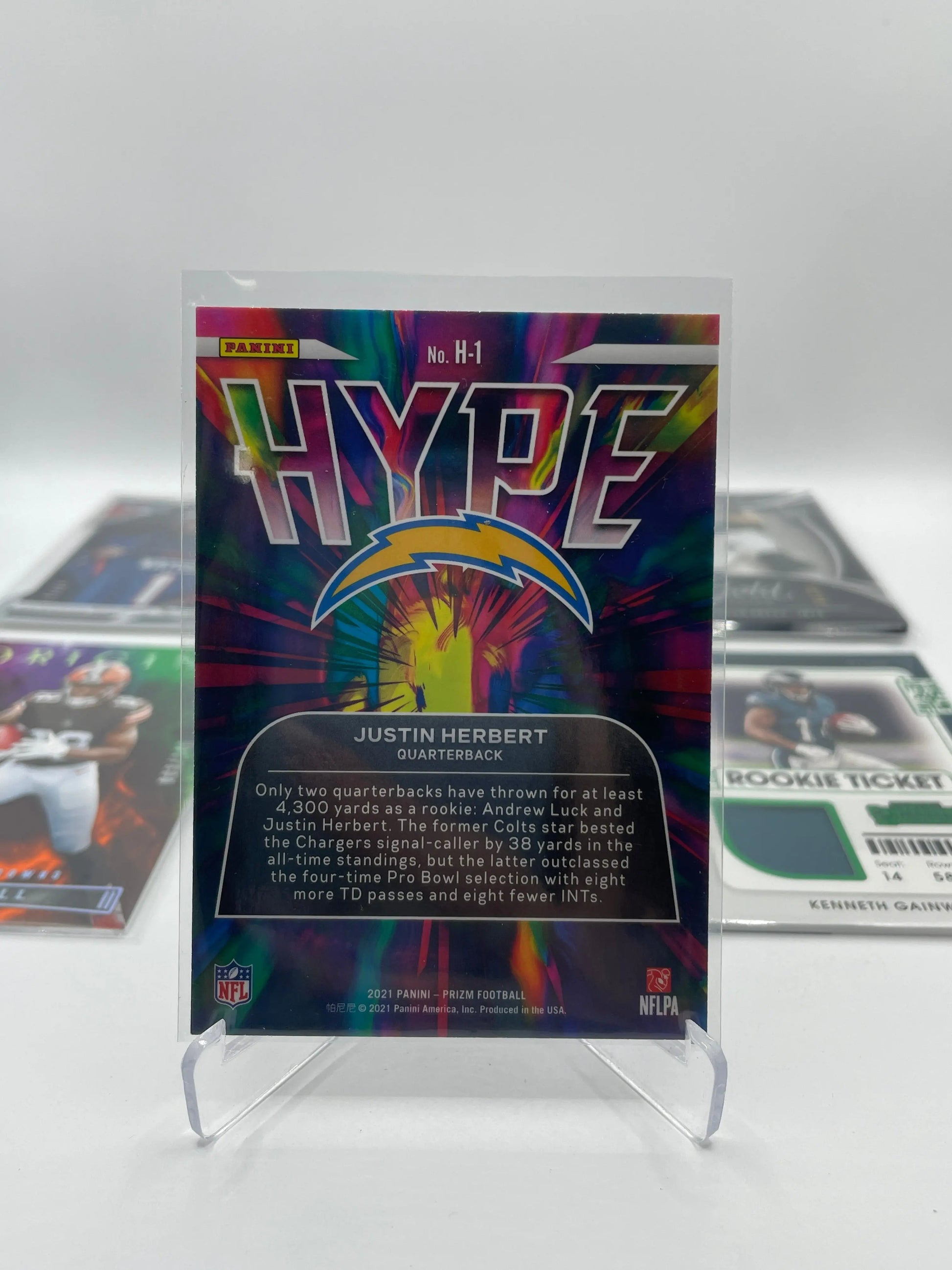 NFL Patch & Numbered card lot 7 players (lot#1) FRENLY BRICKS - Open 7 Days