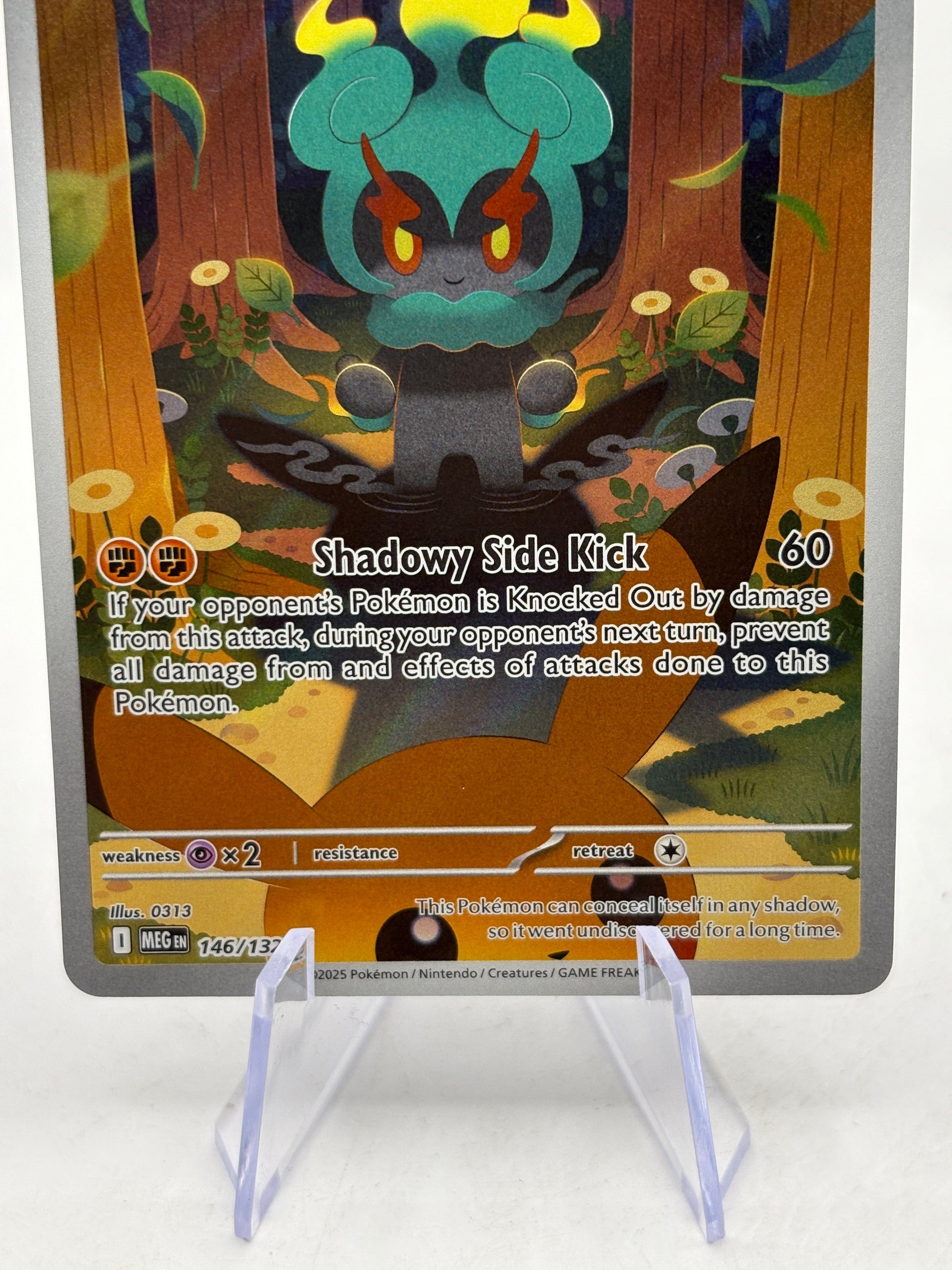 Pokemon TCG Mega Evolution- Marshadow 146/132 Illustration Rare NM FRENLY BRICKS - Open 7 Days