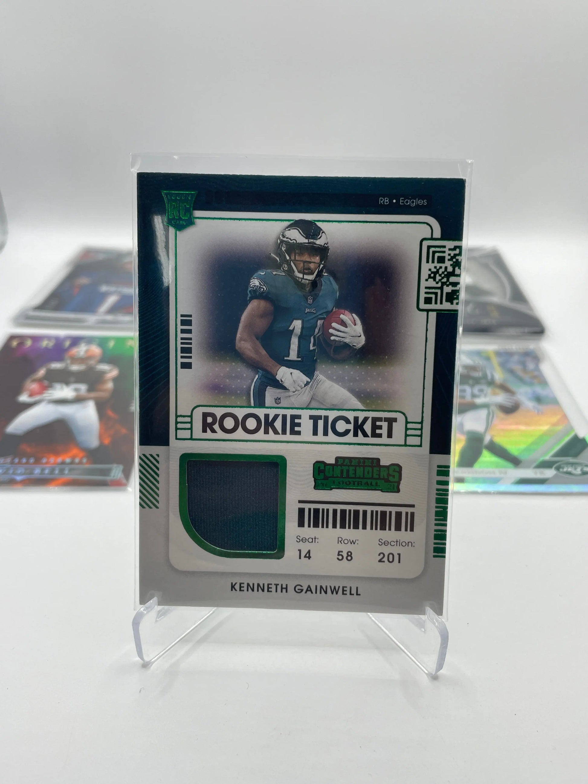 NFL Patch & Numbered card lot 7 players (lot#1) FRENLY BRICKS - Open 7 Days