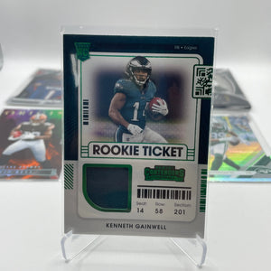 NFL Patch & Numbered card lot 7 players (lot#1) FRENLY BRICKS - Open 7 Days