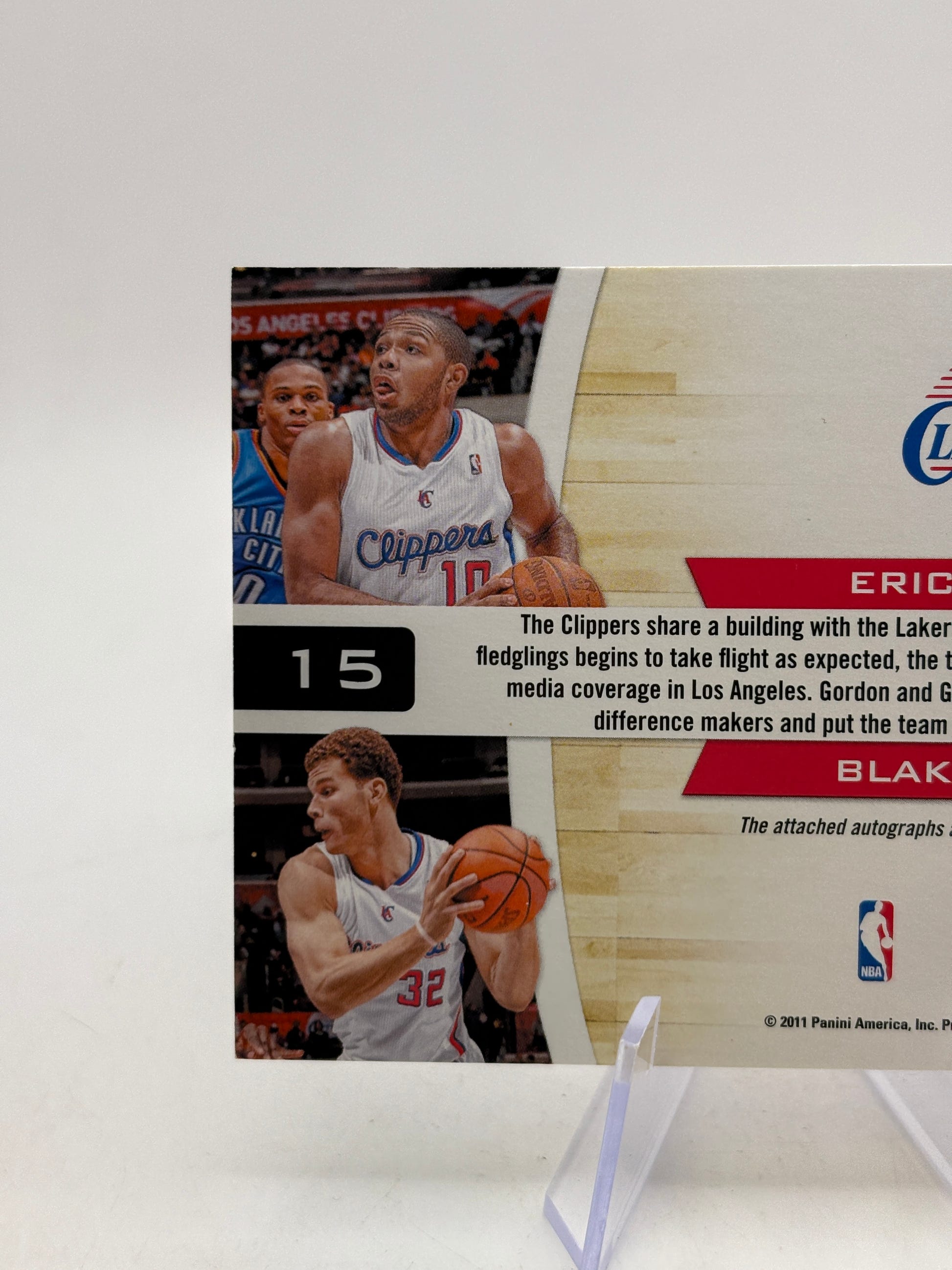 2010-11 Contenders Starting Blocks Dual Auto Eric Gordon Blake Griffin /49 image 3