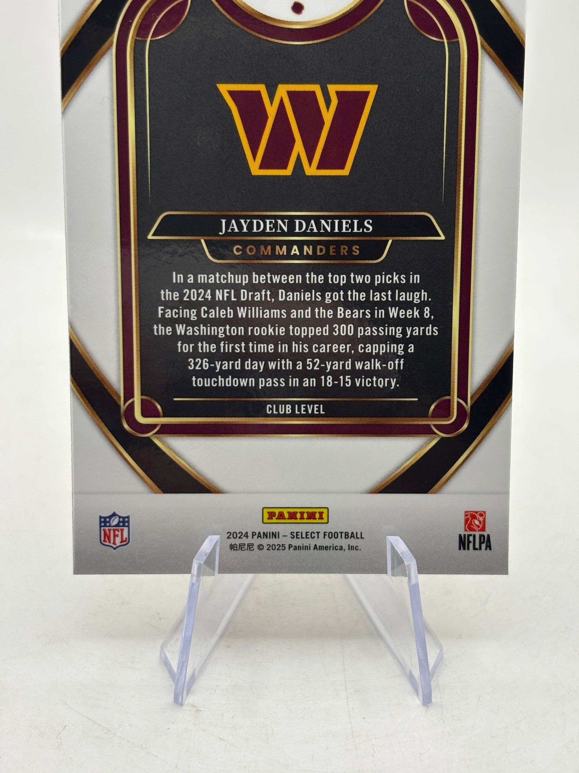 2024 Panini Select - Club Level Jayden Daniels #217 Yellow & Red Shock Prizm (RC) FRENLY BRICKS - Open 7 Days