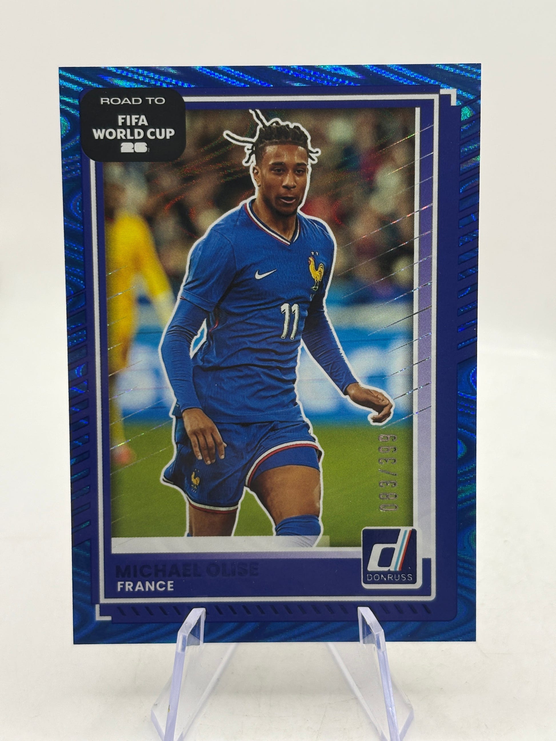 Michael Olise France 2025-26 Donruss Soccer Road FIFA Blue Swirl /399 #140 FRENLY BRICKS - Open 7 Days image 5