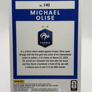 Michael Olise France 2025-26 Donruss Soccer Road FIFA Blue Swirl /399 #140 FRENLY BRICKS - Open 7 Days