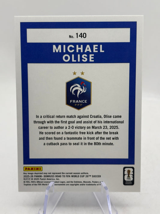 Michael Olise France 2025-26 Donruss Soccer Road FIFA Blue Swirl /399 #140 FRENLY BRICKS - Open 7 Days