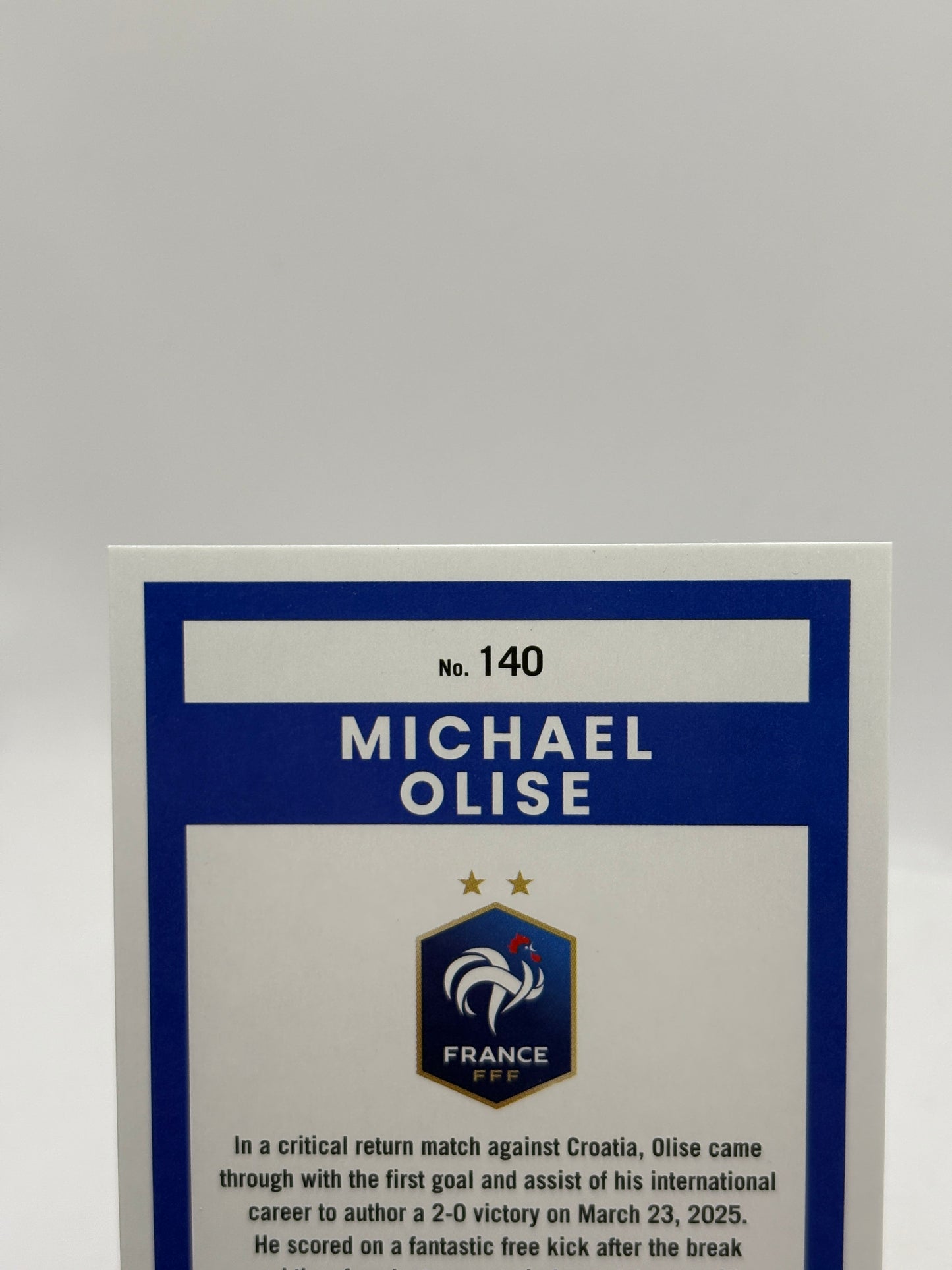Michael Olise France 2025-26 Donruss Soccer Road FIFA Blue Swirl /399 #140 FRENLY BRICKS - Open 7 Days