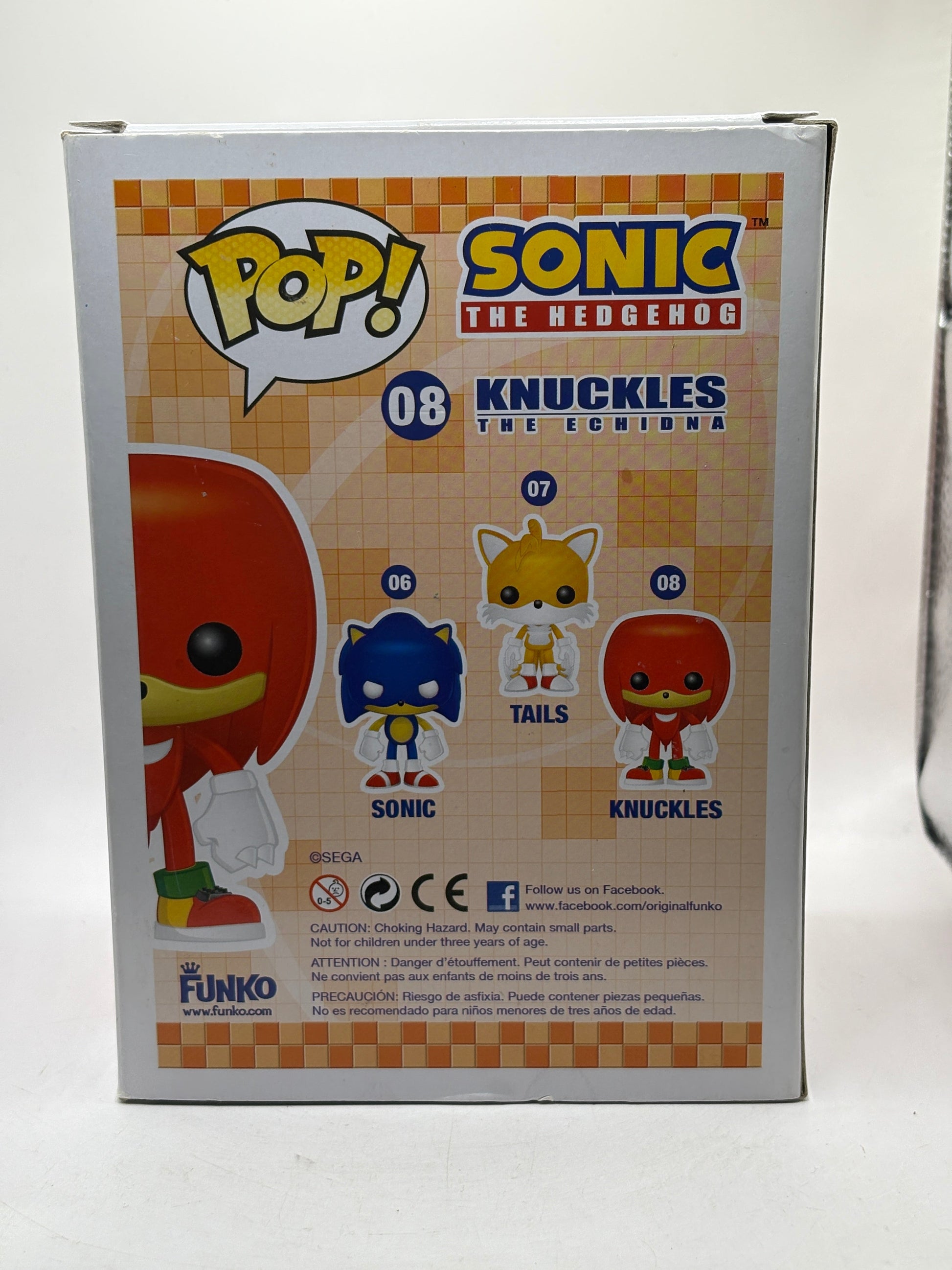 Funko POP! Sonic The Hedgehog Knuckles #08 Vinyl Figure Rare FRENLY BRICKS - Open 7 Days