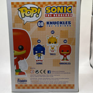 Funko POP! Sonic The Hedgehog Knuckles #08 Vinyl Figure Rare FRENLY BRICKS - Open 7 Days