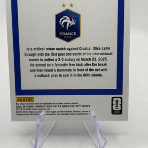 Michael Olise France 2025-26 Donruss Soccer Road FIFA Blue Swirl /399 #140 FRENLY BRICKS - Open 7 Days
