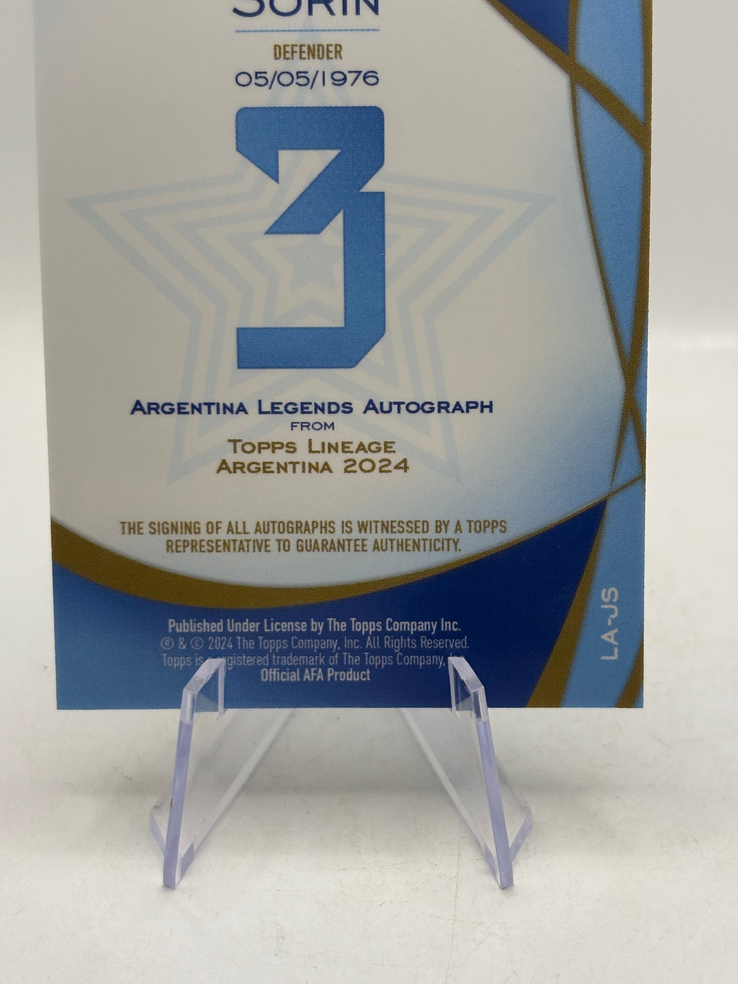 2024 JUAN PABLO SORIN AUTO TOPPS LINEAGE AUTOGRAPHS FRENLY BRICKS - Open 7 Days