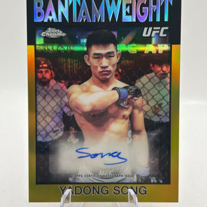 YADONG SONG 2026 TOPPS CHROME UFC 1986 SIGNATURES GOLD AUTO /50 Q4920