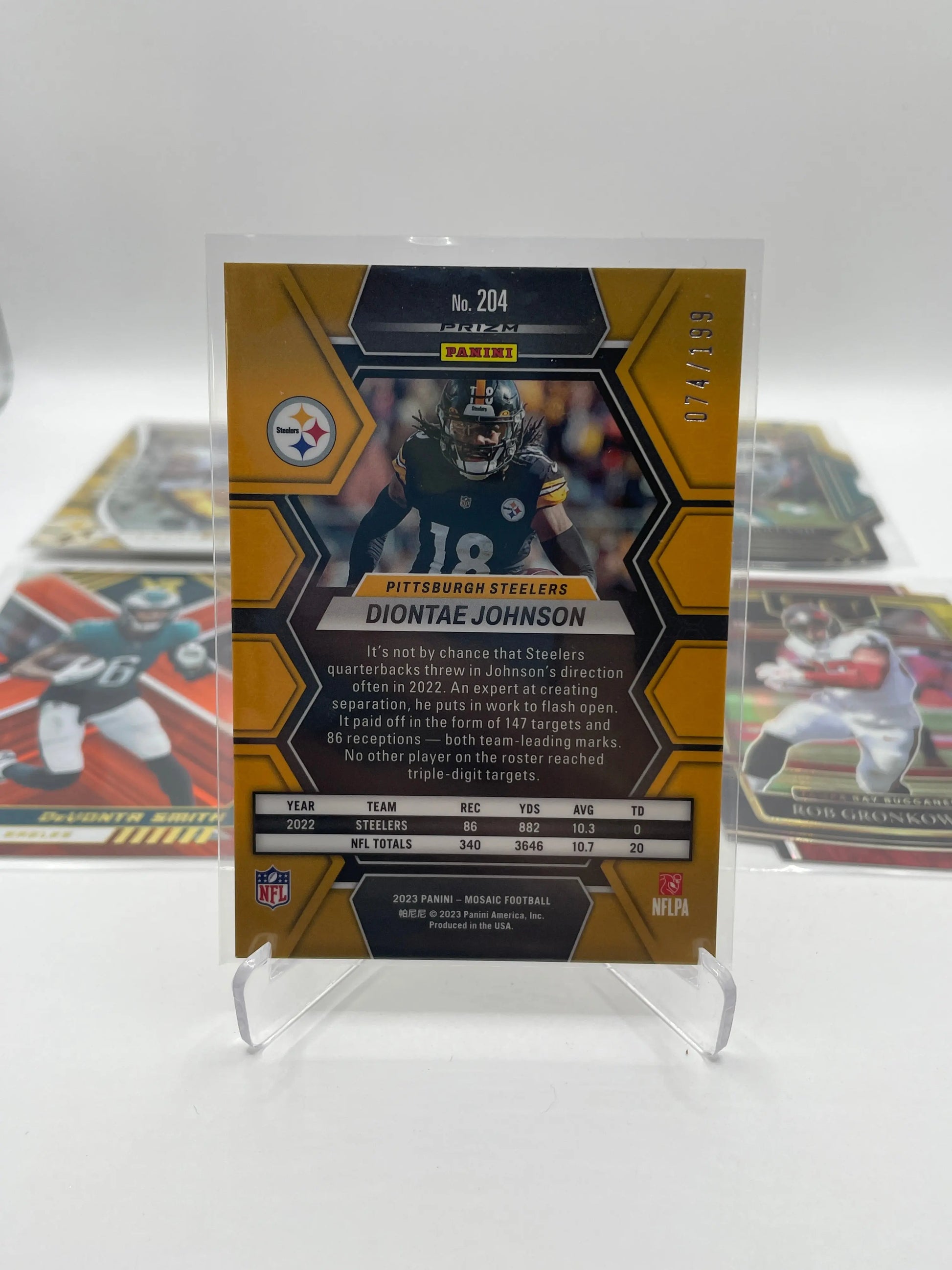 NFL Patch & Numbered card lot 7 players (lot#2) FRENLY BRICKS - Open 7 Days