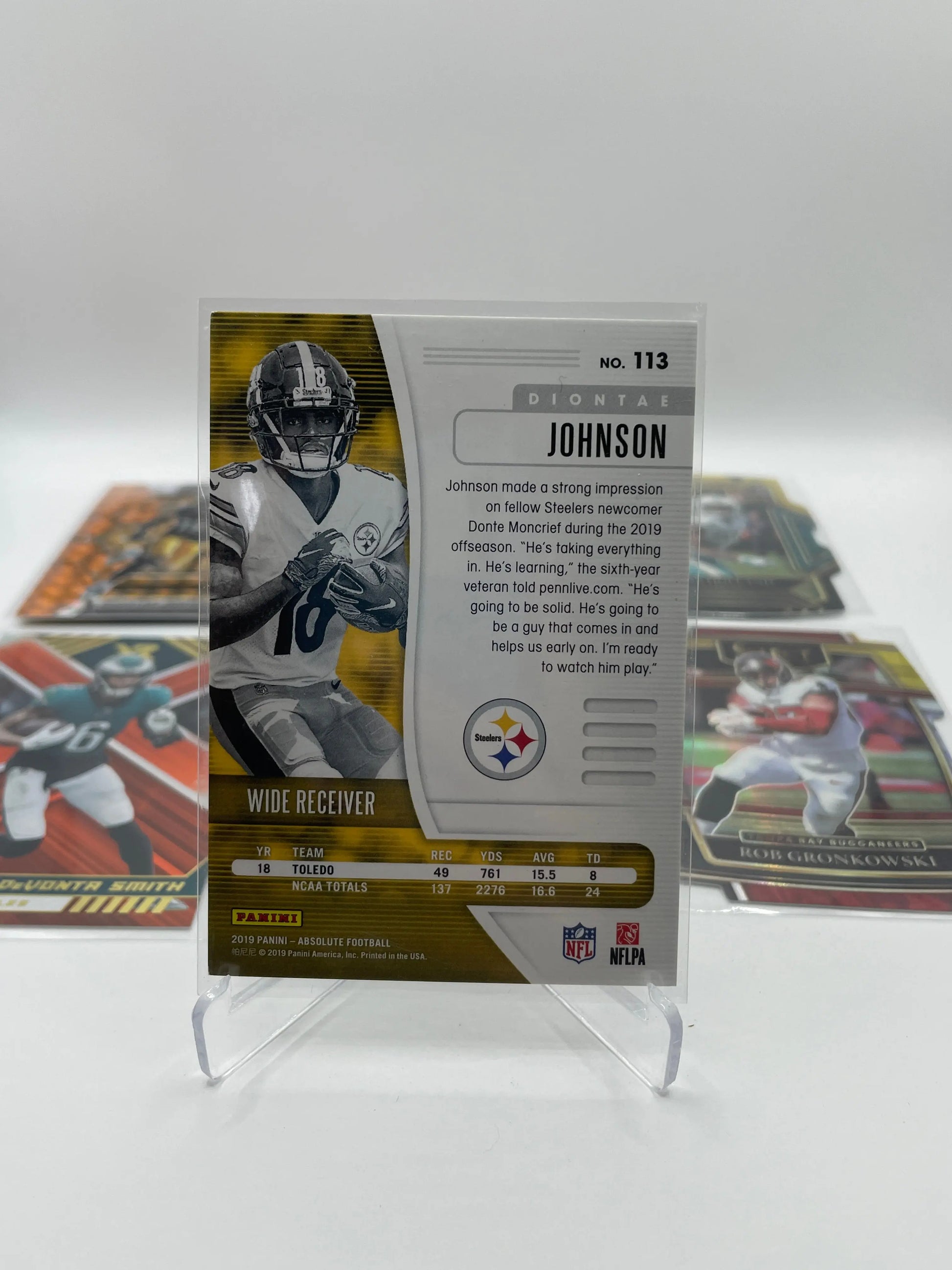 NFL Patch & Numbered card lot 7 players (lot#2) FRENLY BRICKS - Open 7 Days