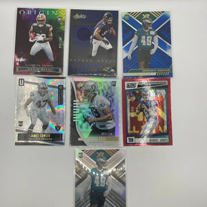 NFL Patch & Numbered card lot 7 players (lot#3) FRENLY BRICKS - Open 7 Days