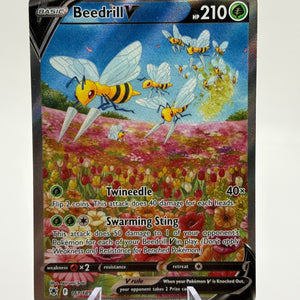 Pokemon TCG Astral Radiance- Beedrill V 161/189 Alt Art LP (2) FRENLY BRICKS - Open 7 Days