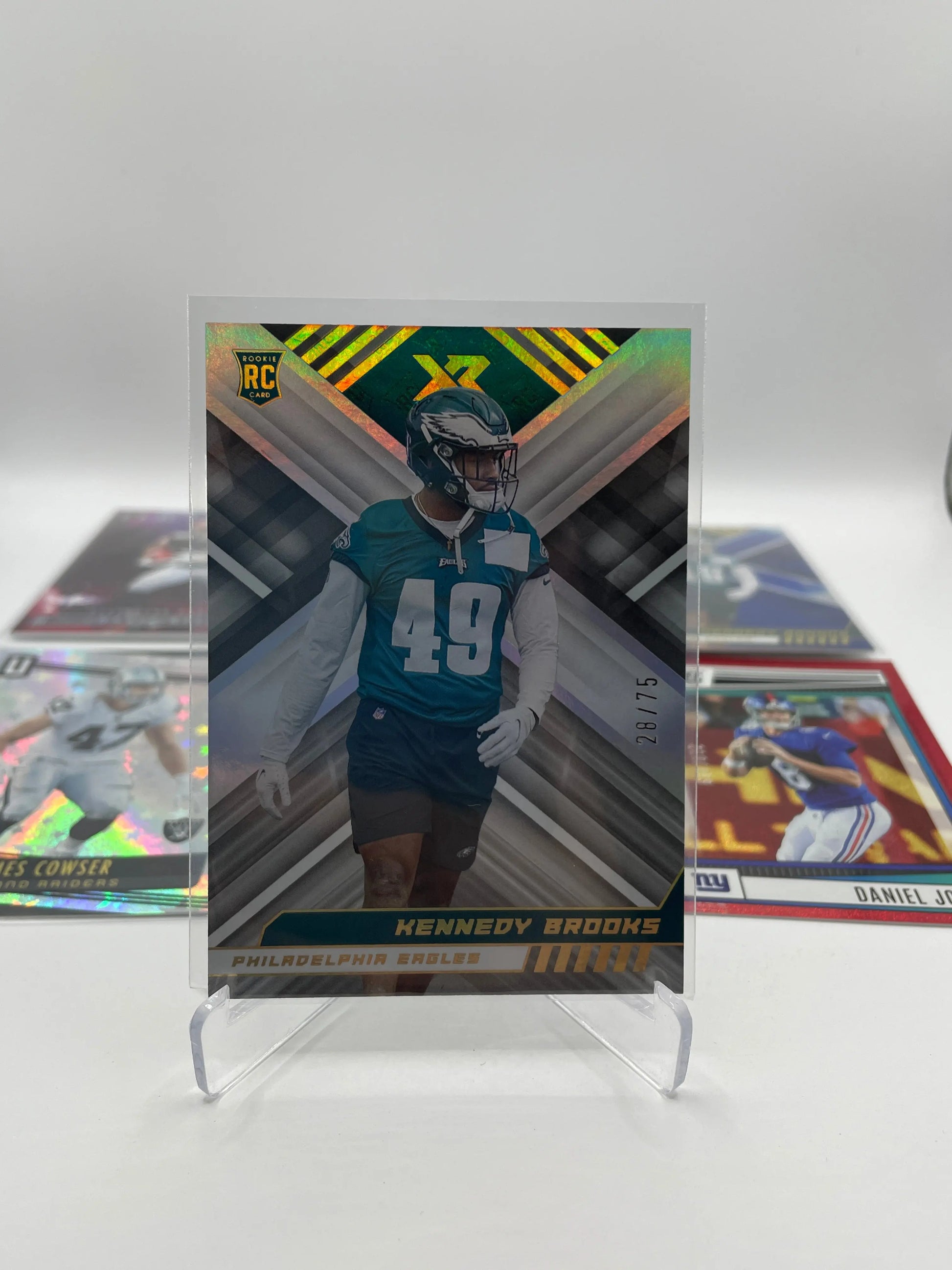 NFL Patch & Numbered card lot 7 players (lot#3) FRENLY BRICKS - Open 7 Days