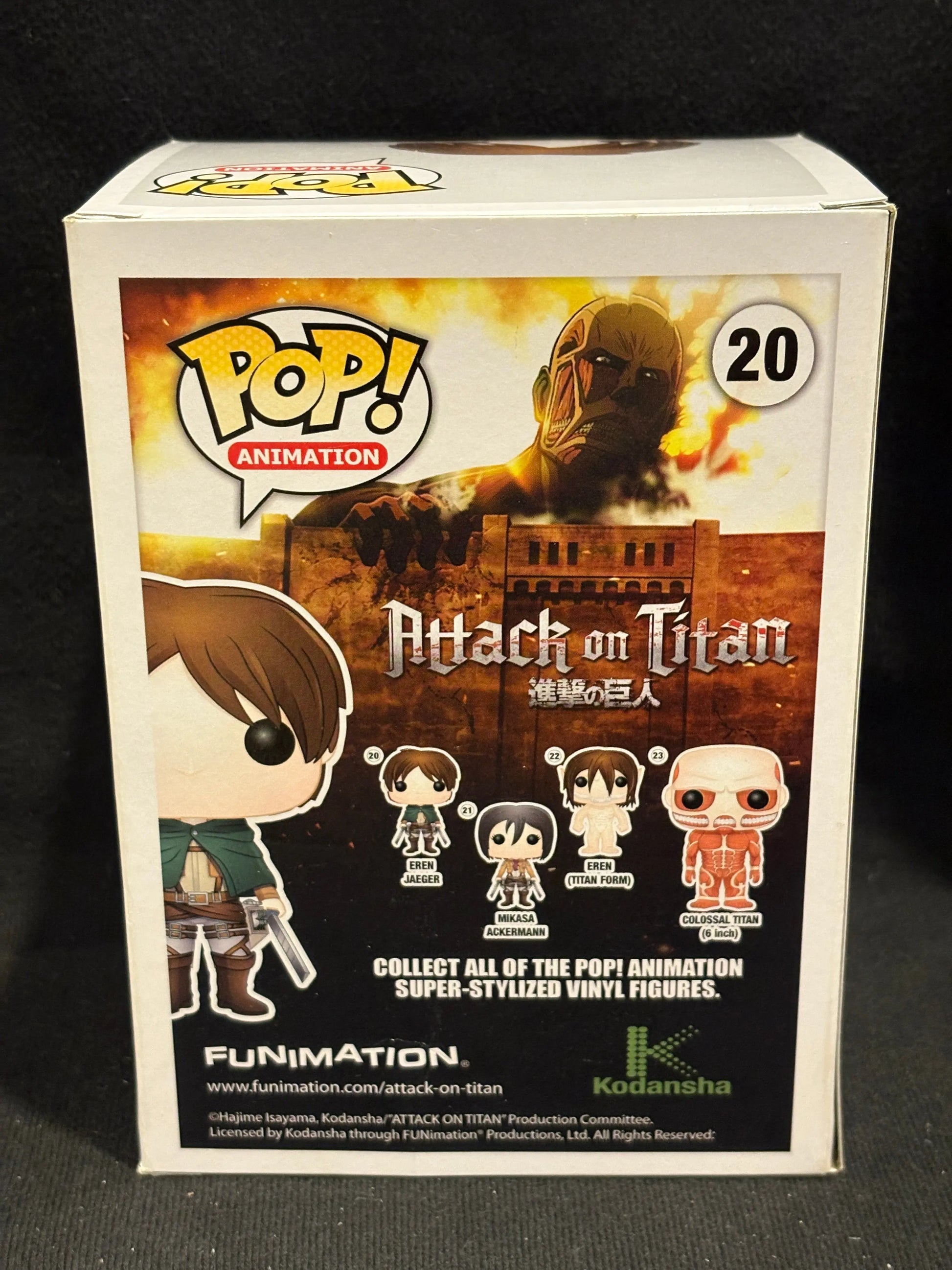 Funko Pop! Animation Attack On Titan 20 Eren Jaeger Pre Release Vinyl Figure FRENLY BRICKS - Open 7 Days