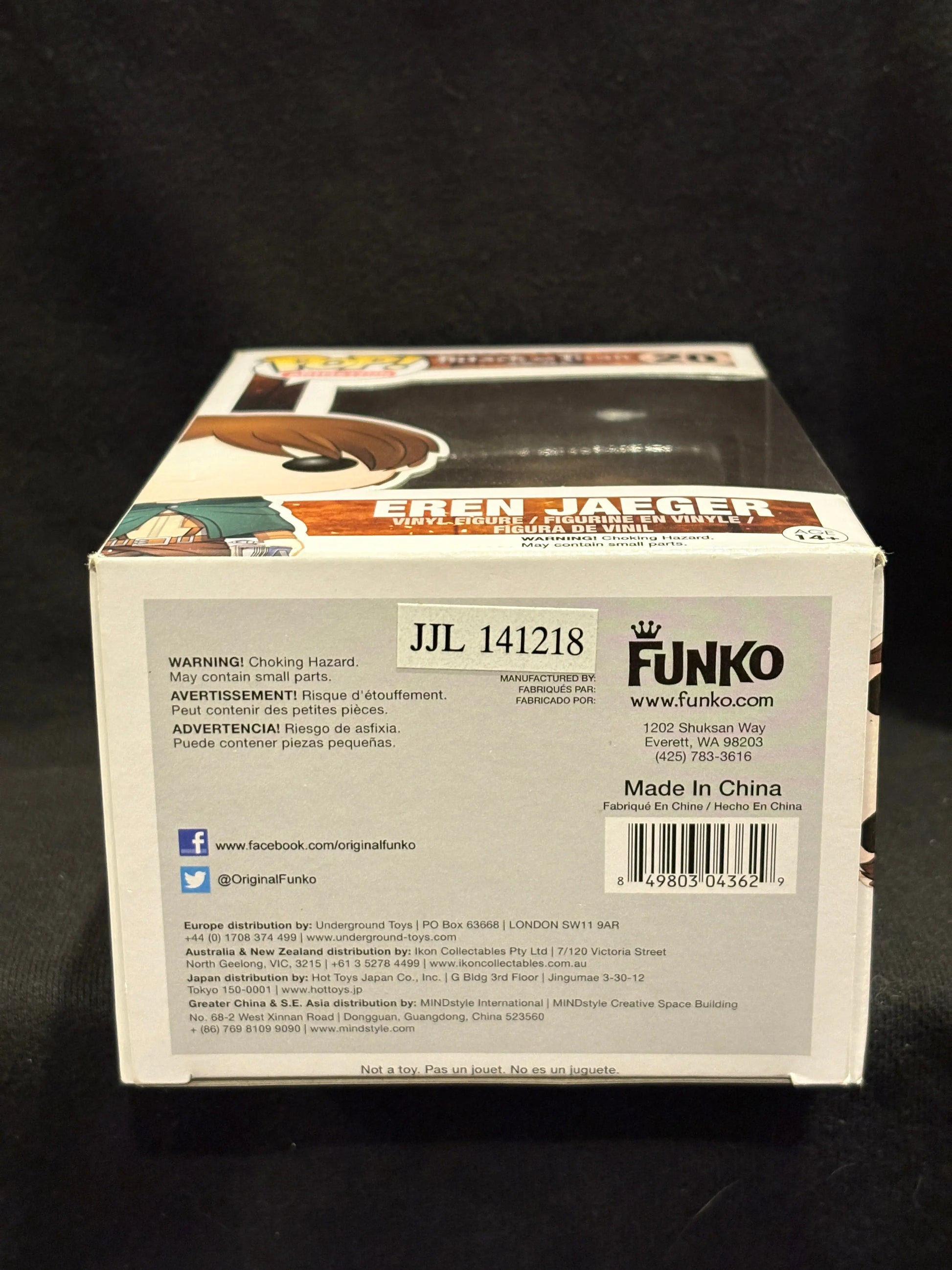 Funko Pop! Animation Attack On Titan 20 Eren Jaeger Pre Release Vinyl Figure FRENLY BRICKS - Open 7 Days