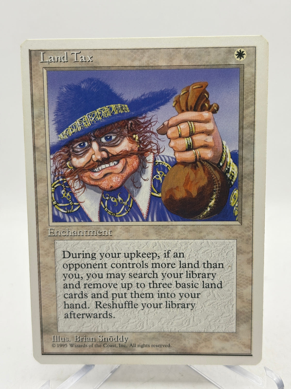 Land Tax MTG | MP | Fourth Edition DB03 Magic the Gathering image 1